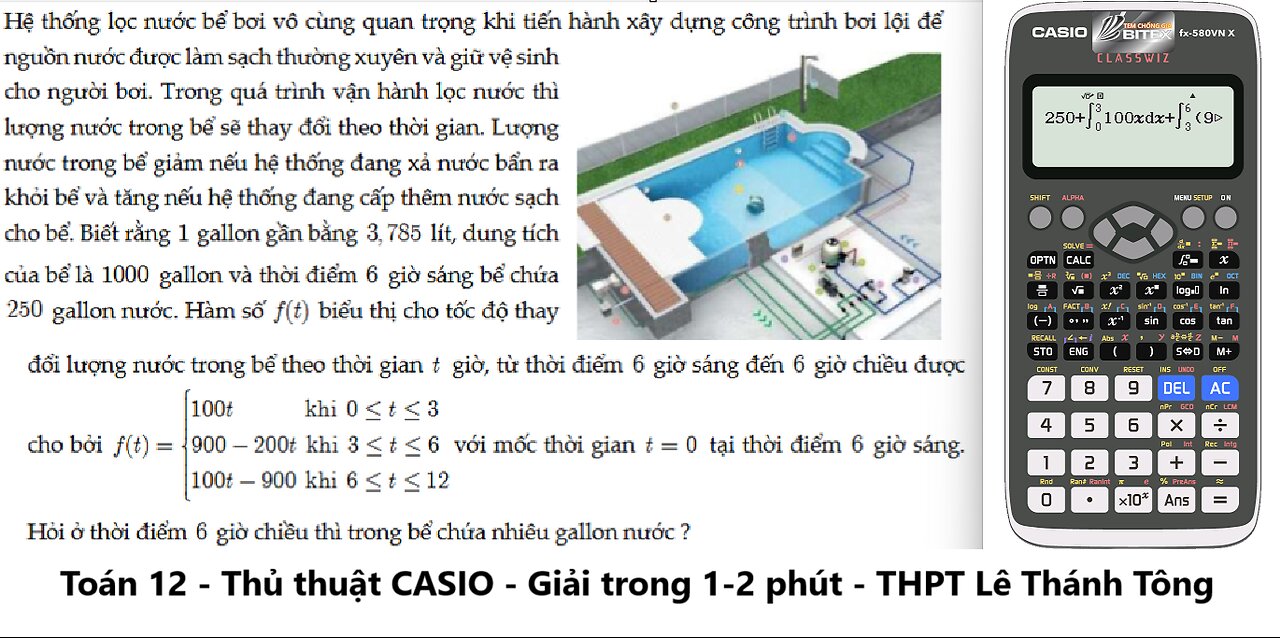 CASIO: Hệ thống lọc nước bể bơi vô cùng quan trọng khi tiến hành xây dựng công trình