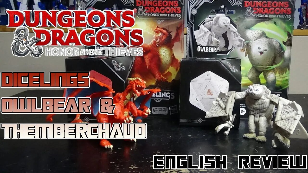 Video Review for Dungeons & Dragons - Dicelings - Owlbear & Themberchaud