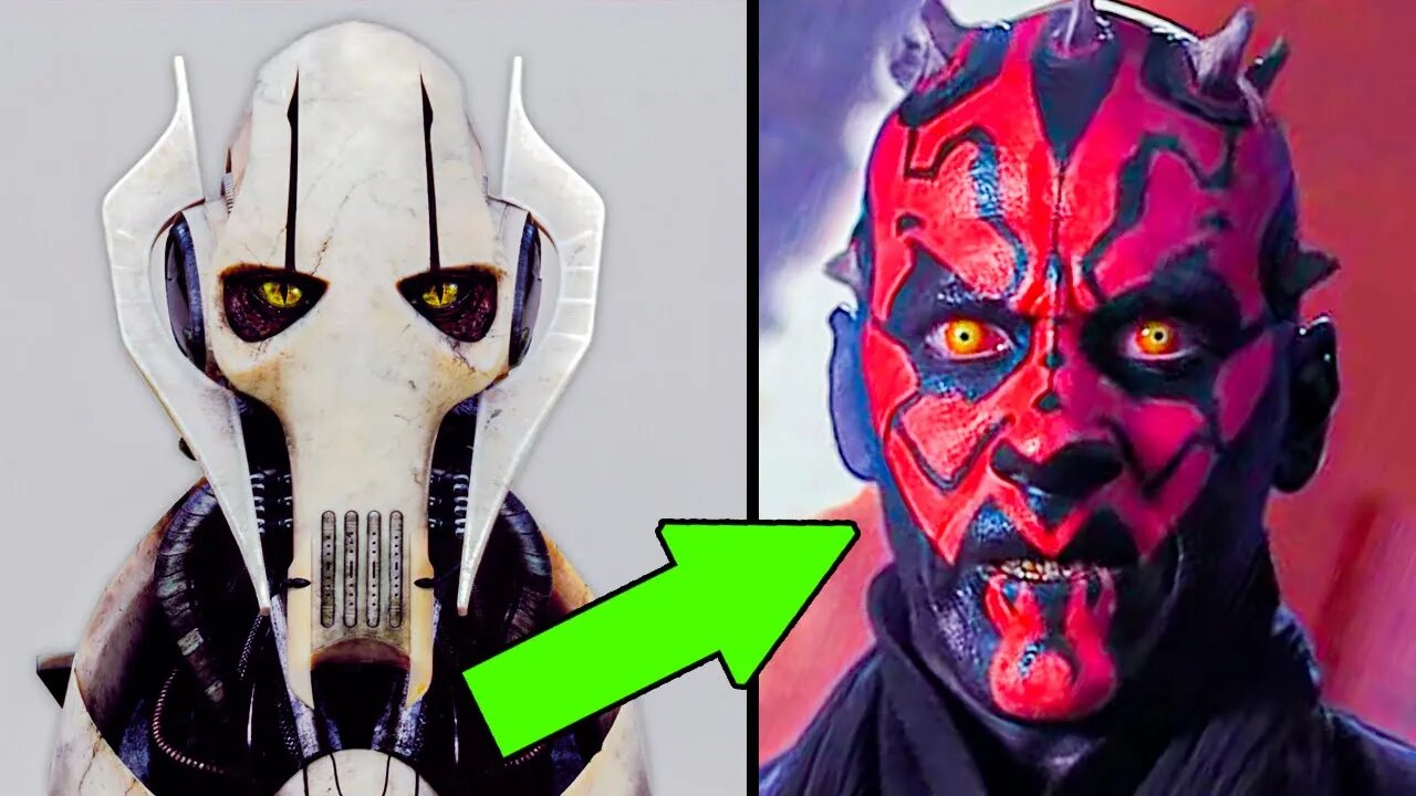 BREAKING NEWS! MAUL WAS PLANNED TO BE GRIEVOUS IN DISGUISE IN REVENGE OF THE SITH