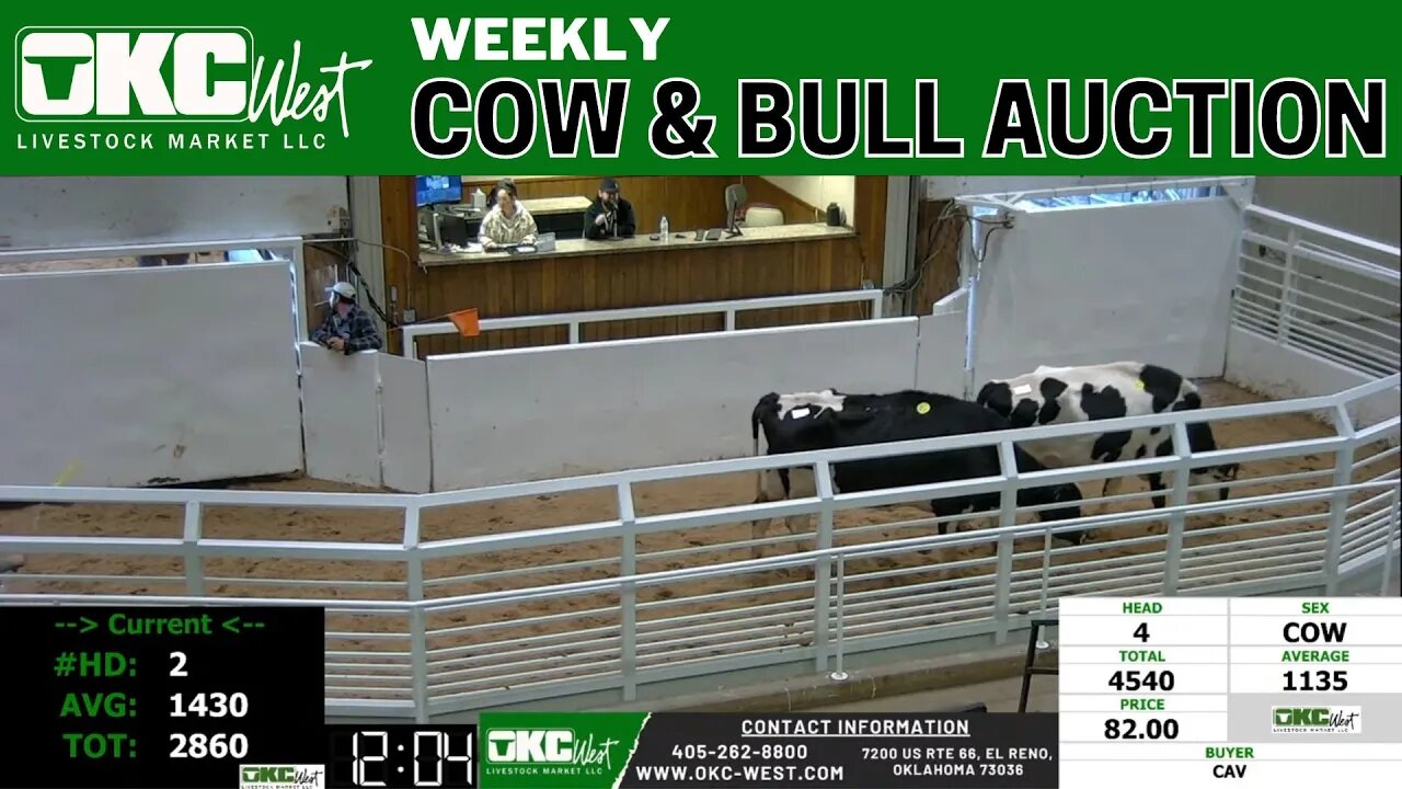 1/30/2023 - OKC West Weekly Cow & Bull Auction