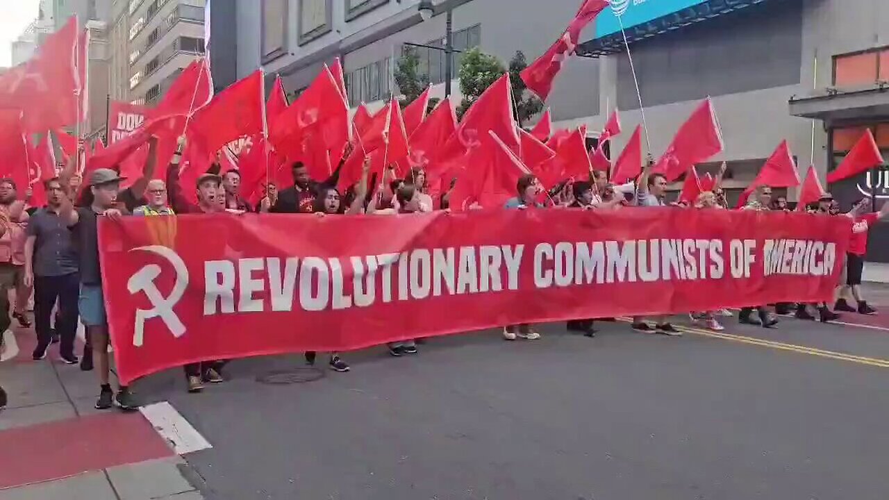 Rioters took over the streets of Philly last night, communists have taken them over today