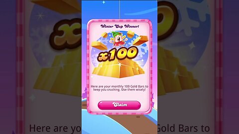 If you won the Winter Cup Event in Candy Crush Saga, don't forget to sign in for February gold!