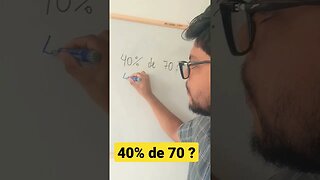 Como calcular a porcentagem #matemática #porcentagem #aprender #concurso #enem