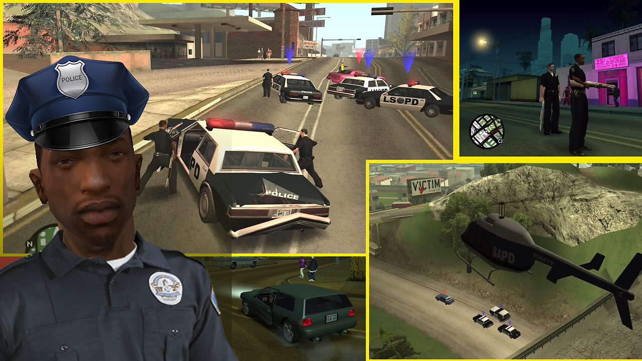 CJ Police - mod job / GTA San Andreas (PC Gameplay, Windows 10, 2024) #oldgames #gtasanandreas