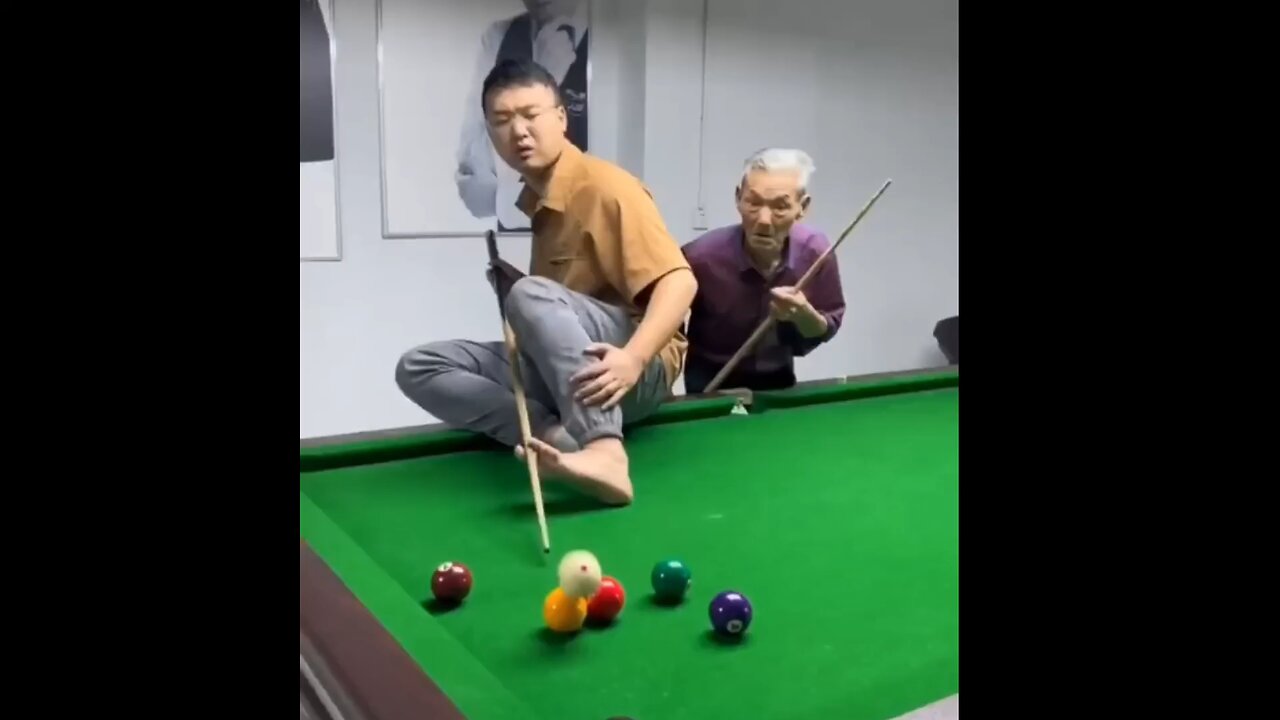 Funny video billiards million views P116