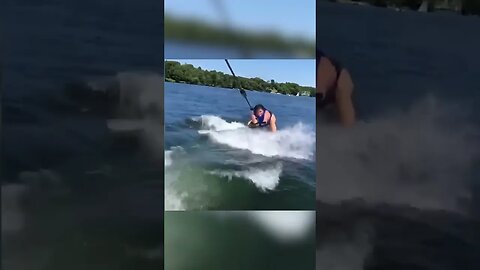 She wasn't ready for wakeboard