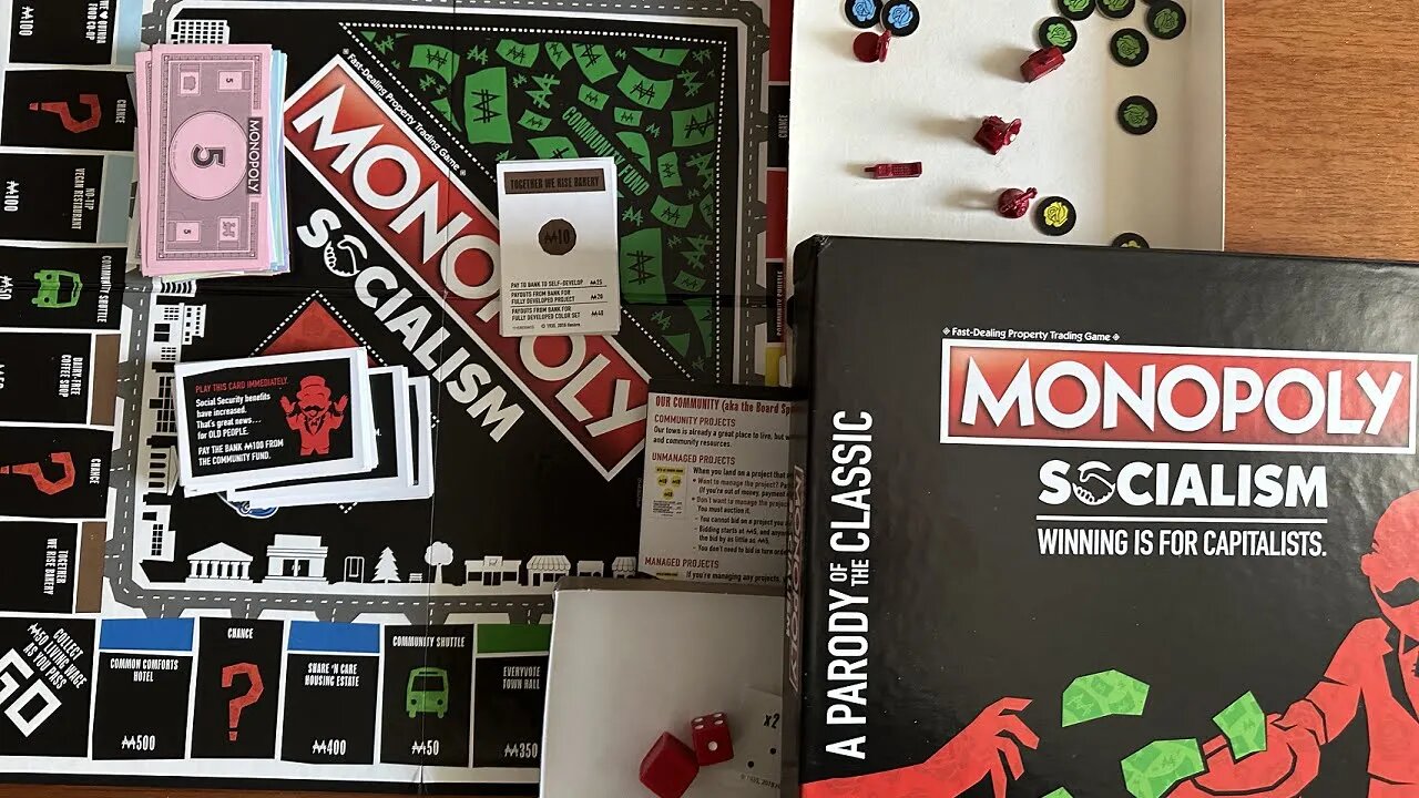MONOPOLY (BANCO IMOBILIÁRIO) versão SOCIALISMO - UNBOXING