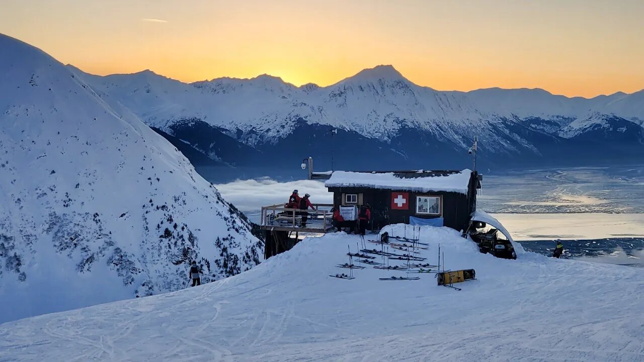 Alyeska Skiing. Amazing Views, BUT I ate it .. HARD!