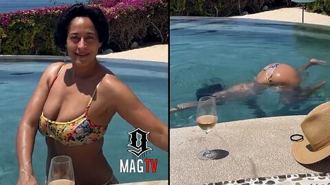 Tracee Ellis Ross Takes Her 1st Pool Dip Of 2024! 🏊🏾‍♂️