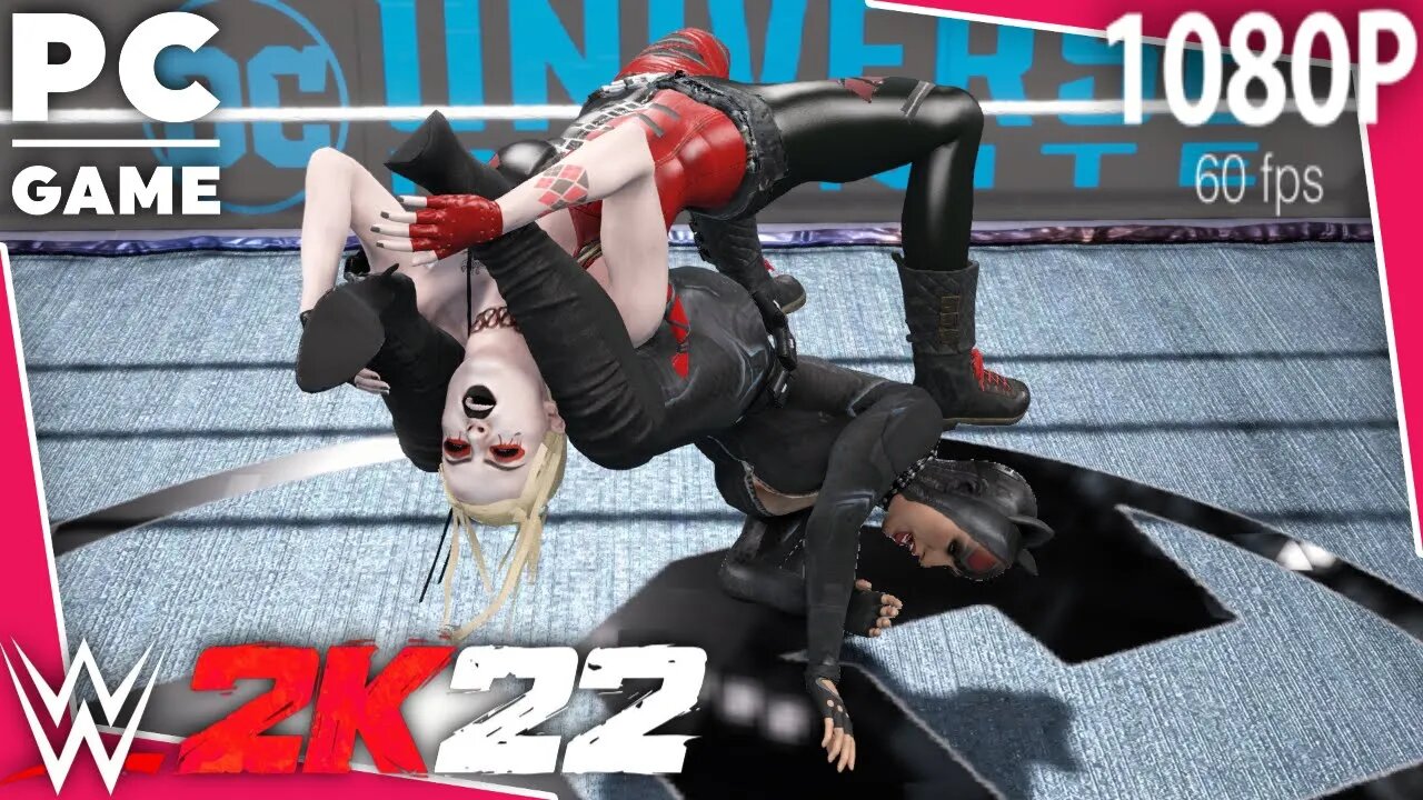 WWE 2K22 | CATWOMAN V HARLEY QUINN! | Extreme Rules Match [60 FPS PC]