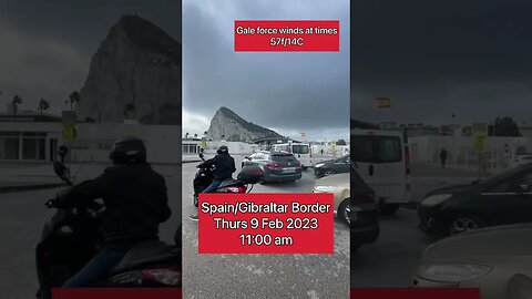 Spain/Gibraltar Border #shorts