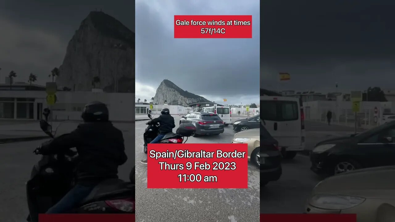 Spain/Gibraltar Border #shorts