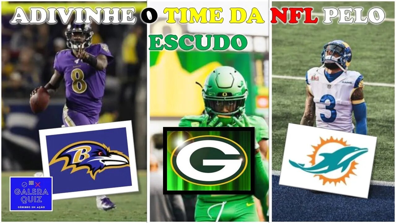 ADIVINHE O TIME DA NFL PELO ESCUDO | FUTEBOL AMERICANO