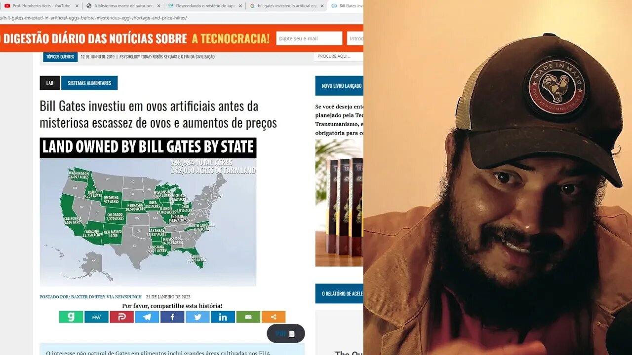 Ovos artificiais e a fazenda do Gates - A solução para o problema nos EUA