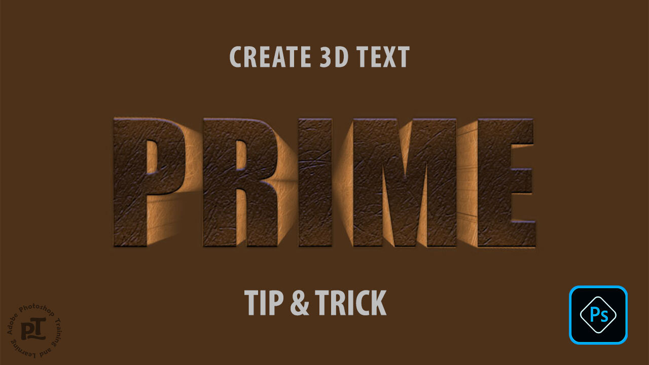 Create 3D Text Without Applying 3D Effect in Photoshop