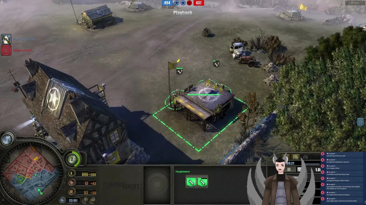 Hauptmann, Topgaming vs Koumakan AndxZz, superduperuser || Company of Heroes 1