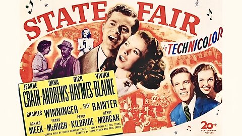 State Fair (1945 Full Movie) | Musical/Drama | Jeanne Crain, Dana Andrews, Dick Haymes, Vivian Blaine, Charles Winninger, Fay Bainter, Donald Meek, Frank McHugh, Percy Kilbride, Henry Morgan.