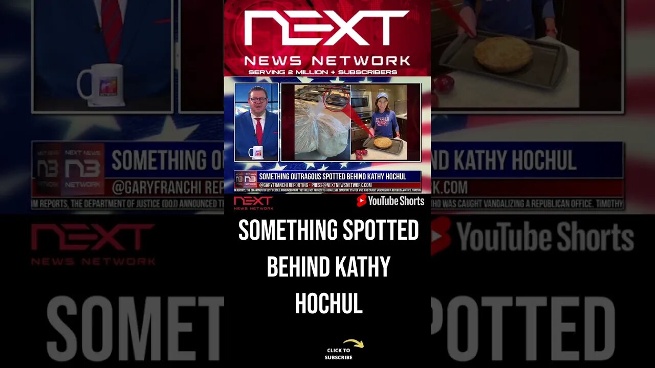 Something OUTRAGOUS Spotted Behind Kathy Hochul #shorts