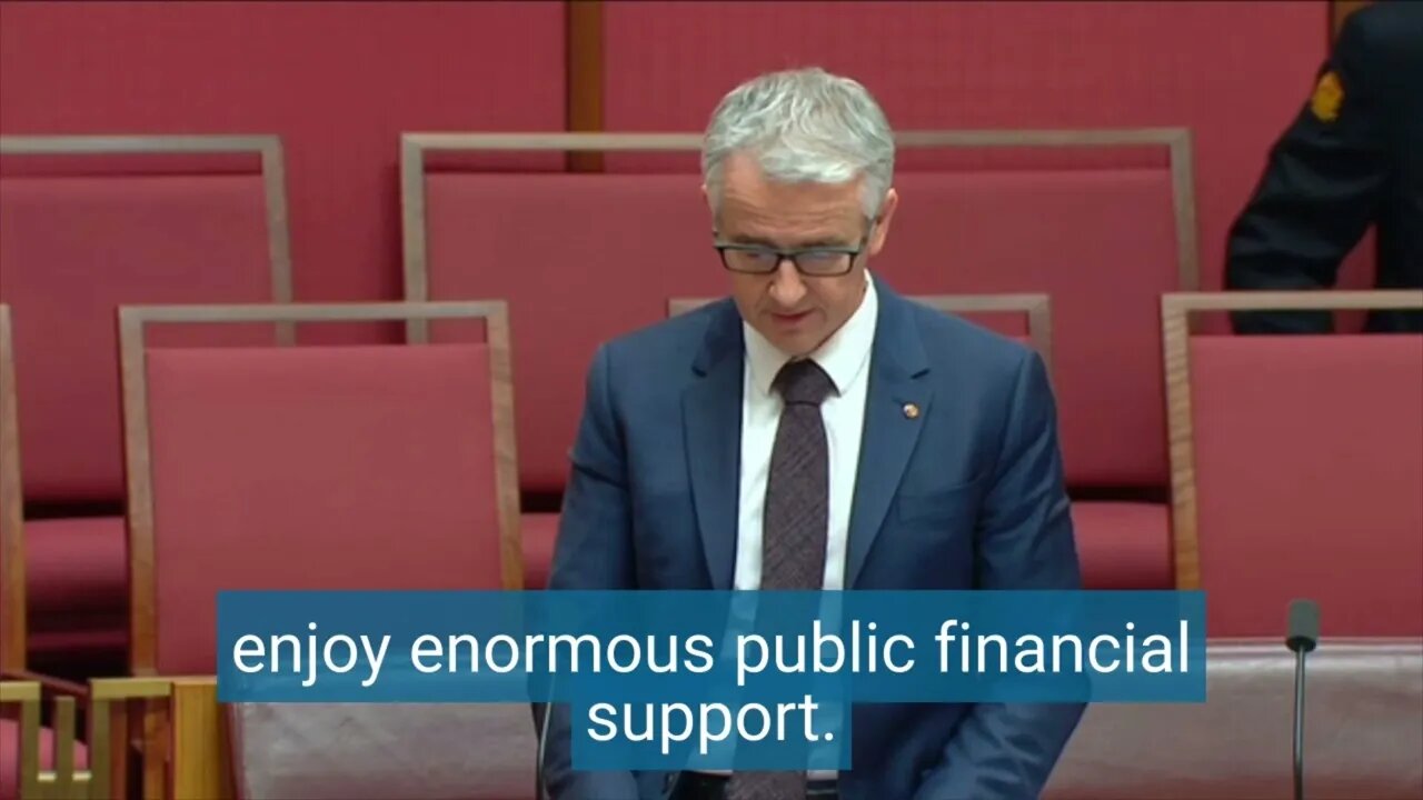 Banks receive public funding but are closing branches in regional Australia Senate Speech - 22.11.22