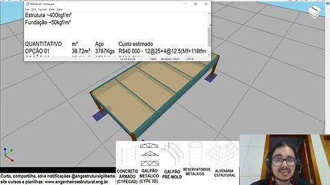 Regra do vão grande 2 Otimize elementos secundários Eng Estrutural