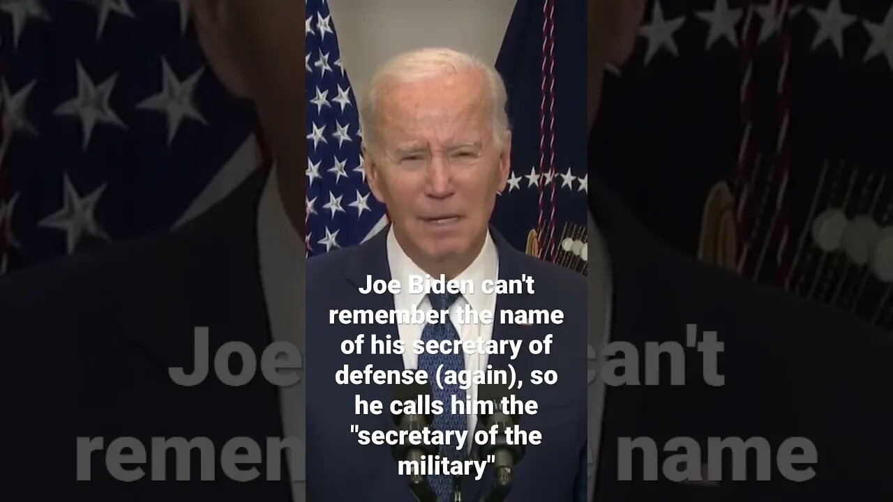 Joe Biden can't remember the name of his secretary of defense again