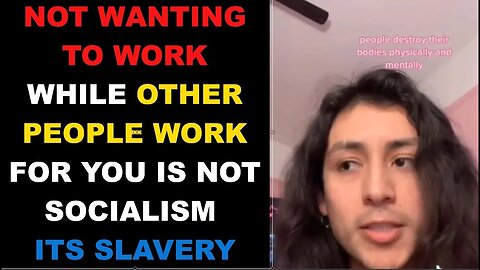 My Brother In Christ You Don't Want Socialism You Want Slavery