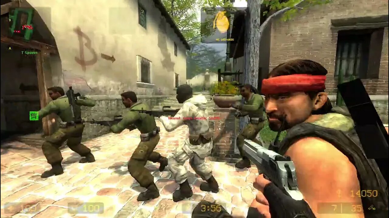 Counter Strike Source Inferno Bots #16 Only Machine Guns