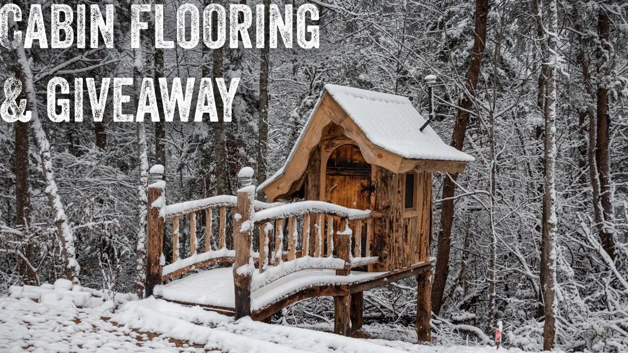 S2 EP65 | OFF GRID TIMBER FRAME CABIN | WOODWORK | CONTINUING CABIN FLOORING & GIVEAWAY