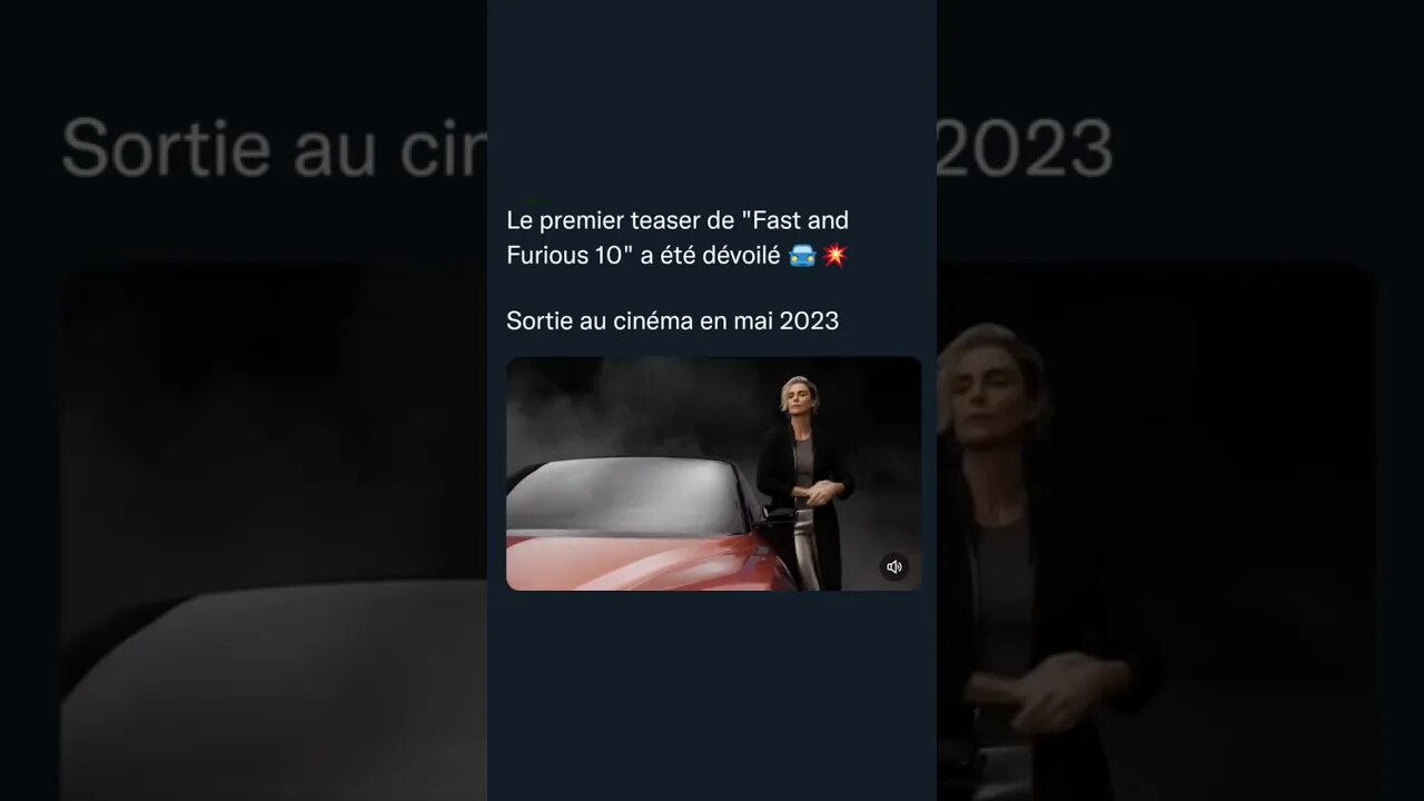 Le premier teaser de "Fast and Furious 10" a été dévoilé 🚘💥Sortie au cinéma en mai 2023