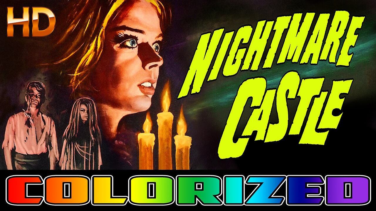 Nightmare Castle - AI COLORIZED - HD REMASTERED - Horror - Starring Barbara Steele