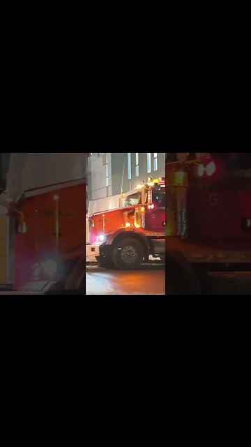 Snow Removal Truck Midnight Operation