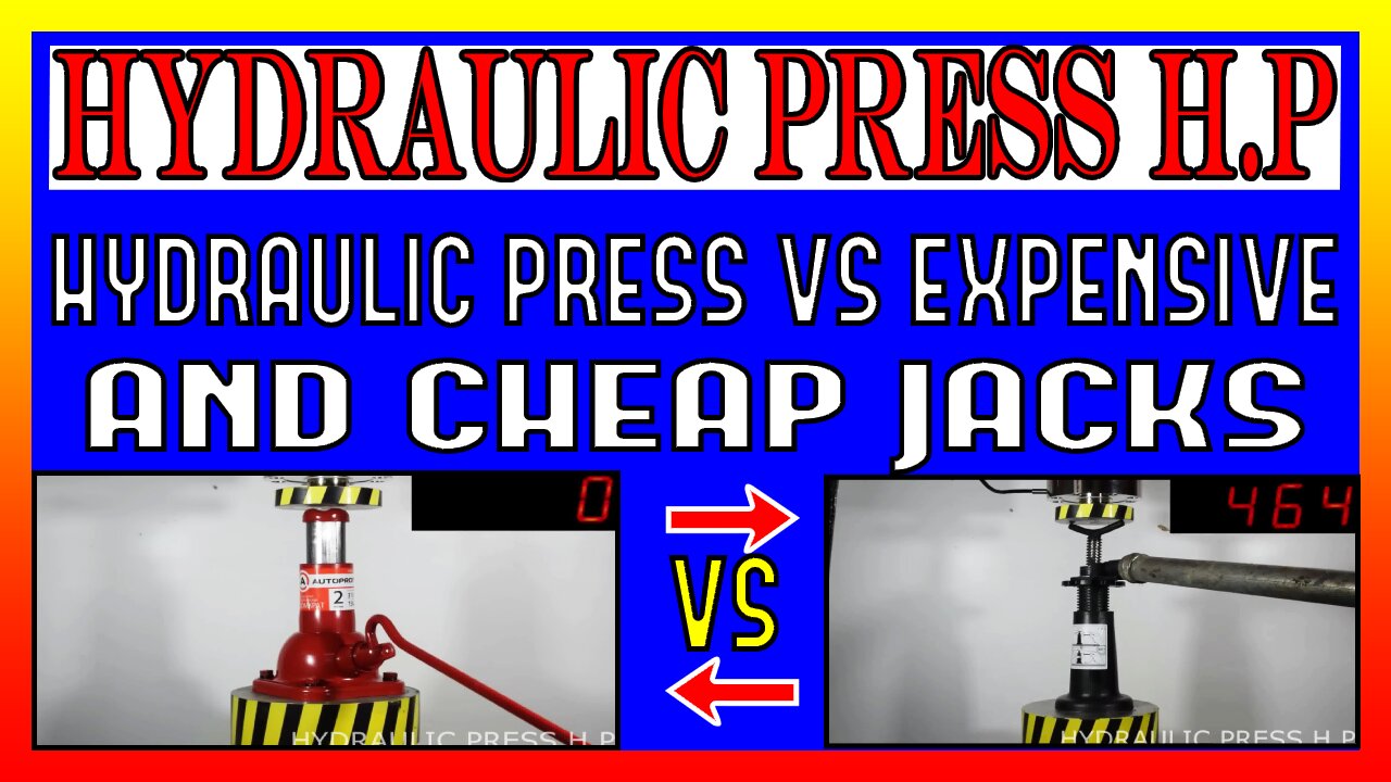 HYDRAULIC PRESS VS EXPENSIVE AND CHEAP JACKS