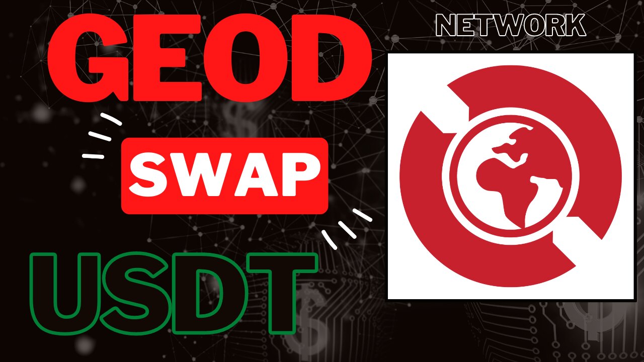 How to sell/swap GEOD tokens for USDT (Tether)