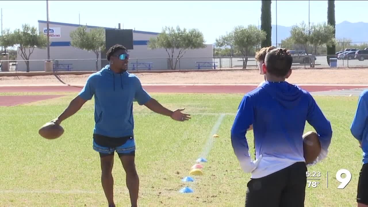 Ka'Deem Carey hosts football camp in Sierra Vista