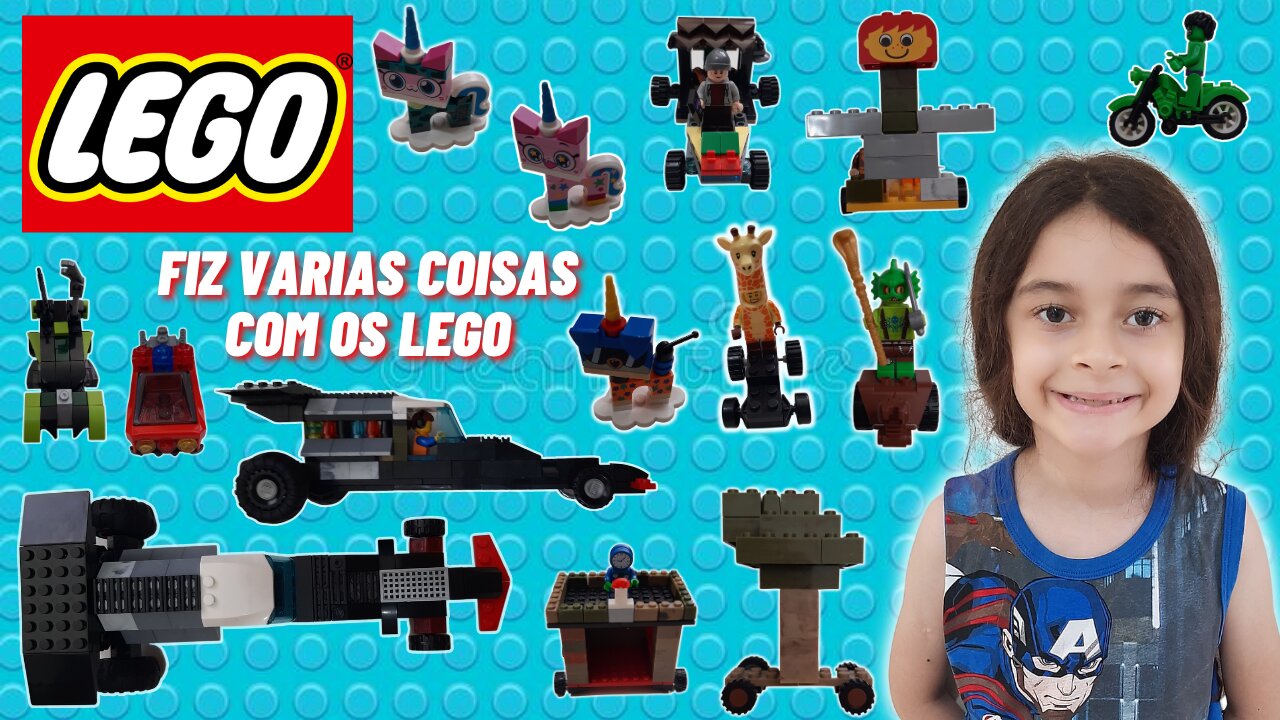 FIZ VARIAS COISA COM OS LEGO / LEGO / CIDADE DE LEGO