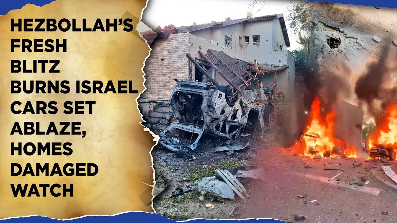 Hezbollah's 85-Rocket Morning Blitz Burns Israel| Cars Set Ablaze, Homes Damaged| Pager Revenge?