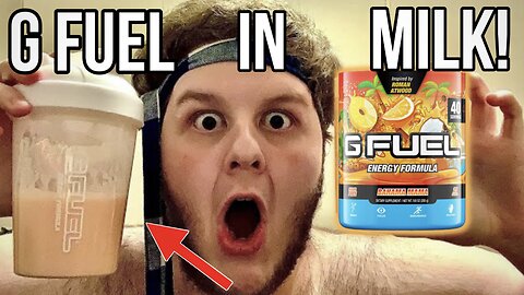 Trying G FUEL In MILK! (Bahama Mama)