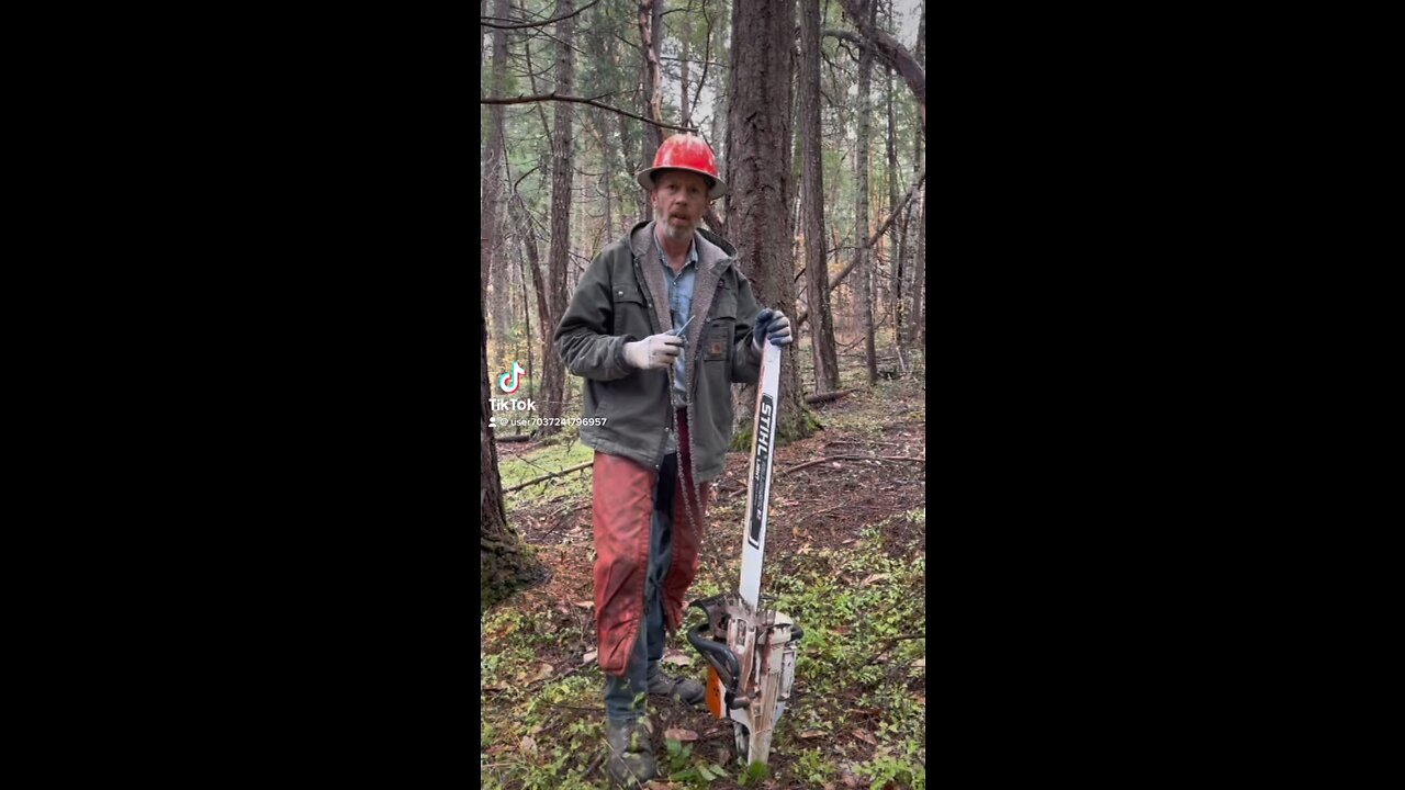 How to Put a Chainsaw Chain On Without Tools Bend the Bar