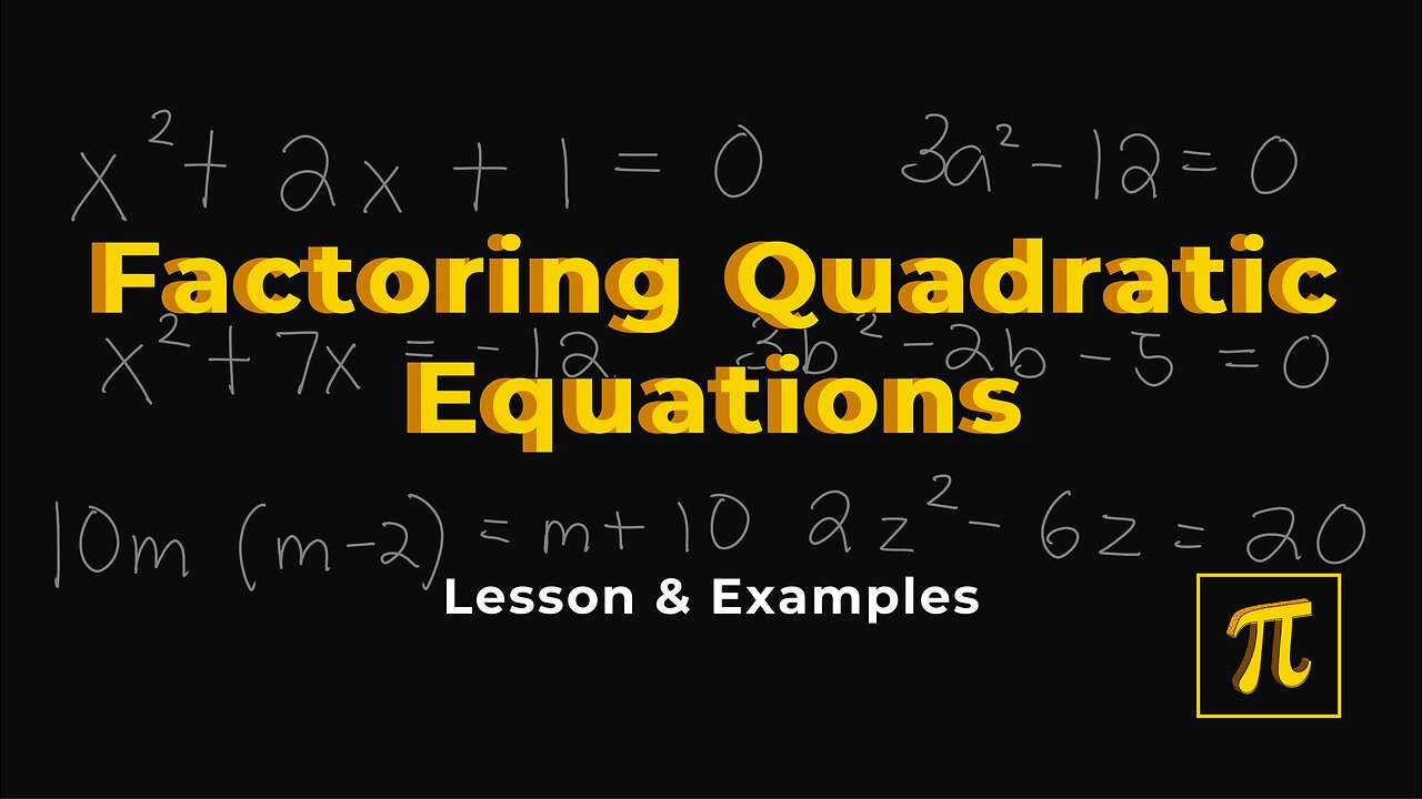 How to FACTOR Quadratic Equations? - It becomes SIMPLE through practice!