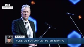 Father of fallen police officer speaks at funeral