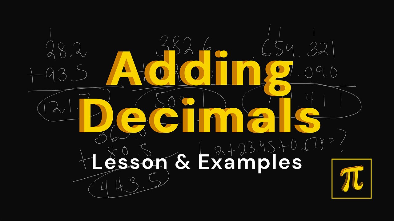 How do we ADD Decimals? - A Lot of Practice Examples in this, it's Easy!