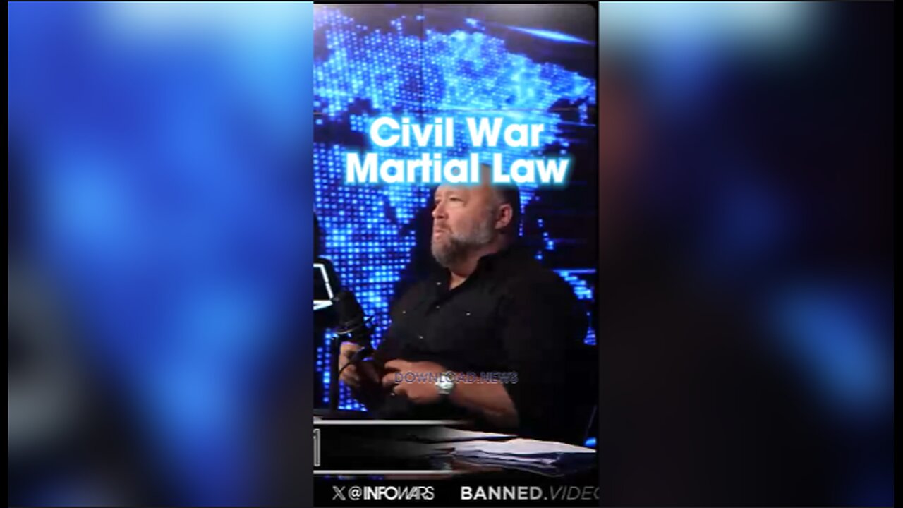 Alex Jones: Globalists Starting Civil War To Declare Martial Law - 5/3/24