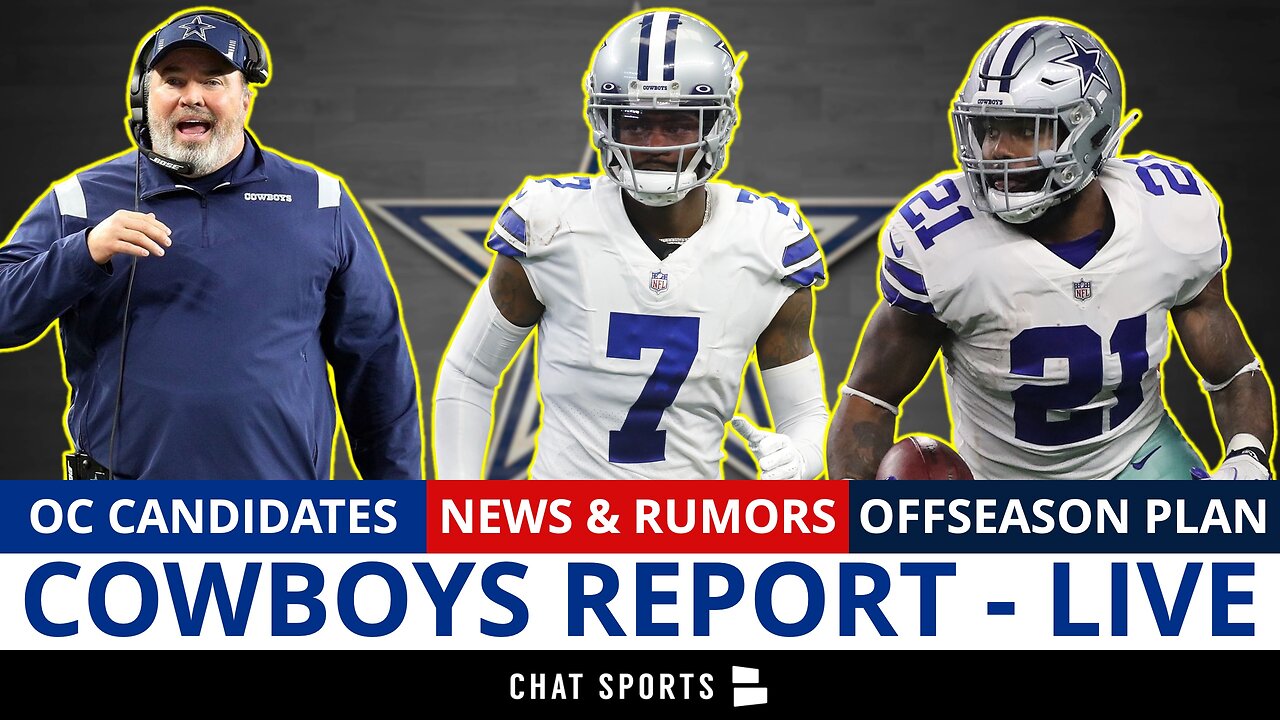 Dallas Cowboys Report LIVE: Kellen Moore Replacements, Trevon Diggs Drama + Perfect Offseason Plan