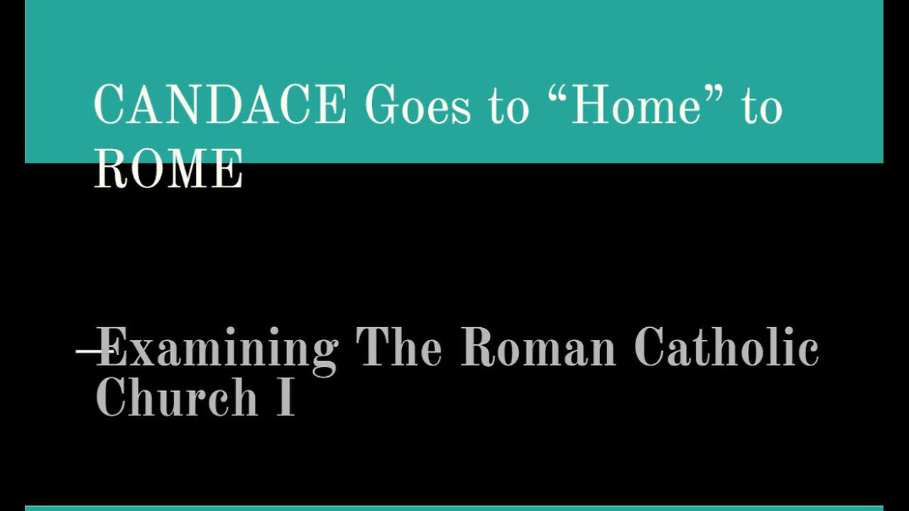 Going "Home" To Rome: Growing Up Roman Catholic in Nigeria & Examining her Teachings 1