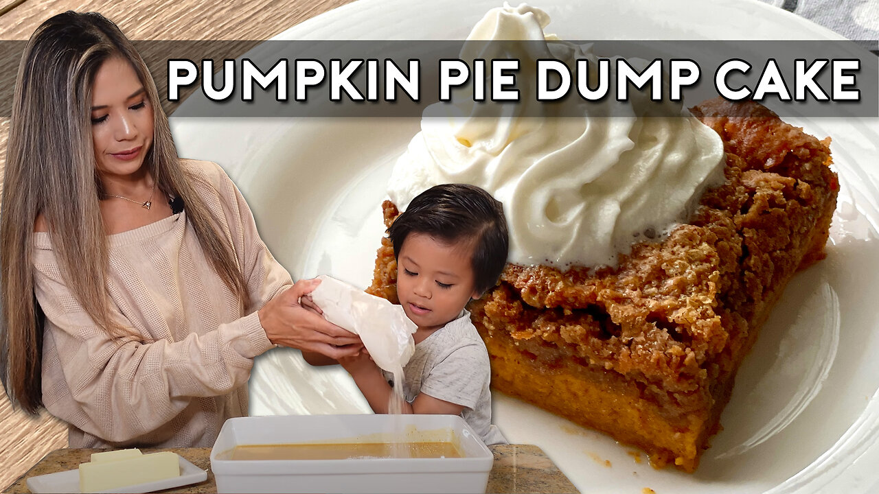 PUMPKIN PIE DUMP CAKE | So Good With Vanilla Ice Cream!