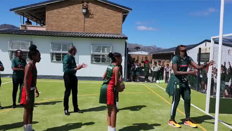 Watch: Unveiling of Sir Lowry's Pass Primary School's New Netball and Hockey Court