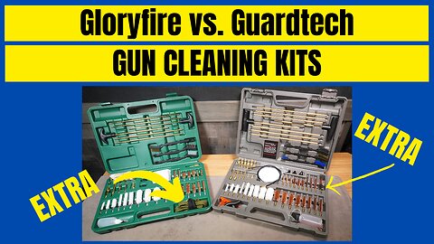 Gloryfire Elite vs. Guardtech Plus Universal gun cleaning kits.