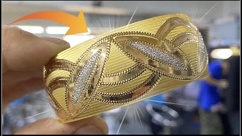 How do they make almond-patterned fully automatic embroidered bracelets?