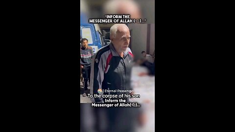 Palestinian father's prayer over his son's corpse