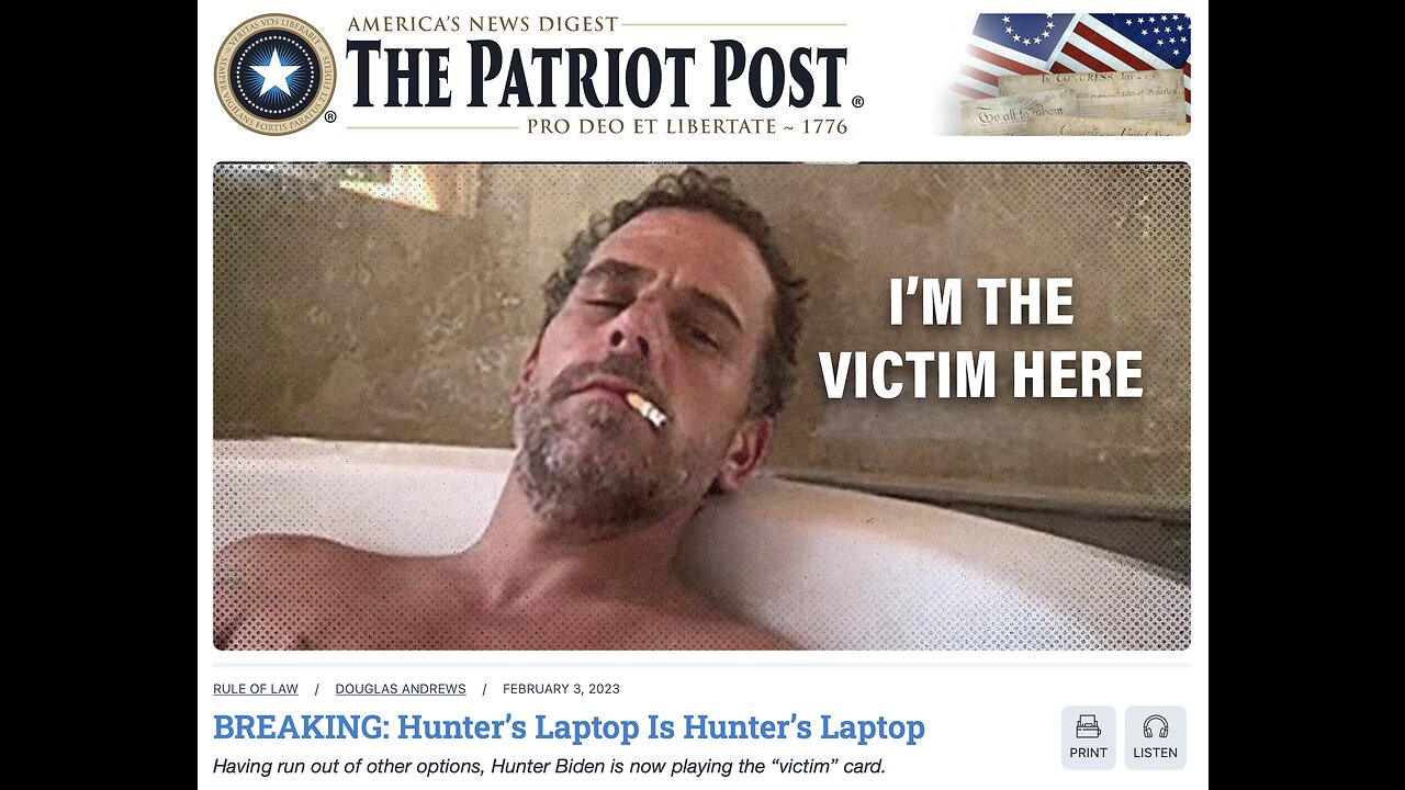 The Patriot Post Audio Edition Podcast for 2/3/23